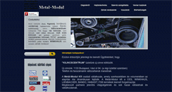 Desktop Screenshot of metal-modul.hu