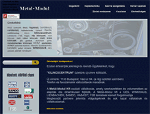Tablet Screenshot of metal-modul.hu